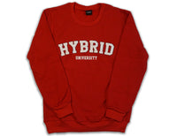 Hybrid University Crewneck (Red)