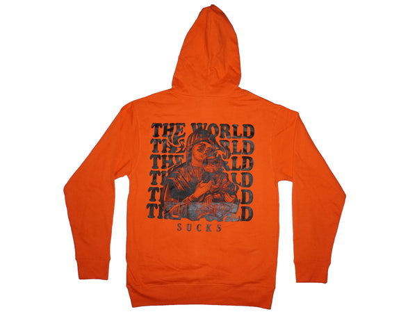 The World Sucks Hoodie (Orange)