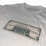$5.00 Anniversary Bill Short Sleeve (White)